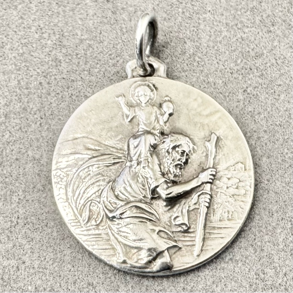 Silver St. Christopher Medal Pendant